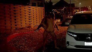 kazumi squirts everywhere during our public rough outdoor pound