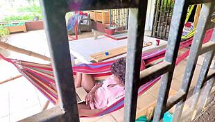 flow's steamy hammock strokes caught on lazy sunday patio balcony