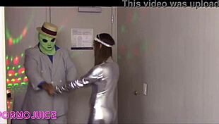 disco black cock alien nicci taylor dances into interracial pounding