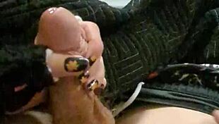 pregnant milf kitty screams riding giant dildo creampie fucked rough in bedroom