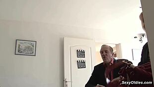 French blonde mature takes gangbang anal pounding like a champ!