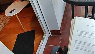 my stepmom sneaks a peek while i suck my husband's throbbing cock