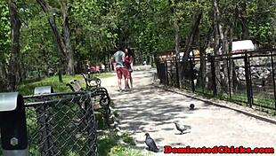 Bound Teen Gags Deep on Dom's Rough Cock!