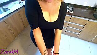 i came deep inside my hot mother-in-law's tight pussy 😍💦 cowgirl creampie ride