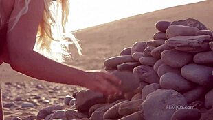 marry queen teases her perfect natural tits making you dream of her sensual nude body