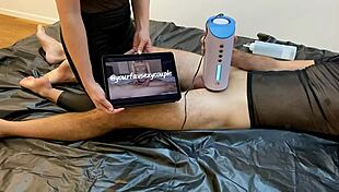 girlfriend milks boyfriend with big boobs using blow machine lactation fetish