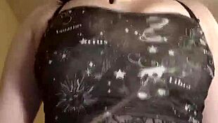 her huge natural tits tease you to jerk off and cum