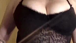 her huge natural tits tease you to jerk off and cum