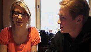 Nerdy Teen Wench Begs for Rough Cock and Pussy Pounding