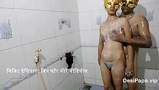 Indian Bhabhi Gets Fucked In Steamy Bathroom Shower