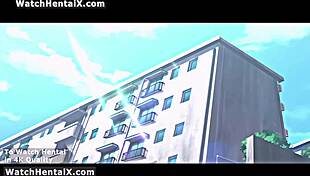 Curvy hentai wife cheats with creampie fuck and pussy lick