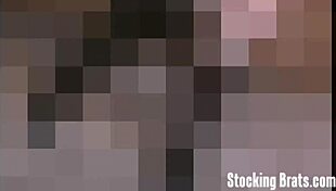 Bookworm Sasha's feet get worshiped and sucked in femdom footjob