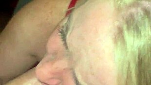 stepsis slurps cock tittyfucks then rides wet pussy hard