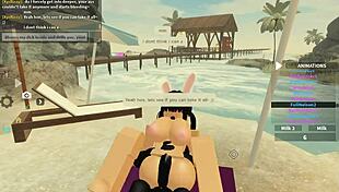 what if roblox turned into wet ass shaking monster cock riding with big tits bouncing