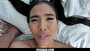 Stepdad jada kai bends over shows intimate moves on his big cock taboo