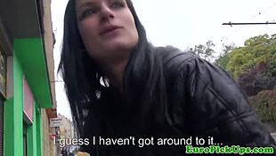 wanna see this euro slut flash her goods for cash in public sex?