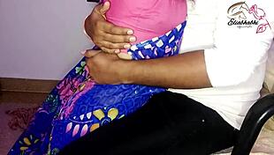 indian maid lured by raise promise into bent over pussy lick