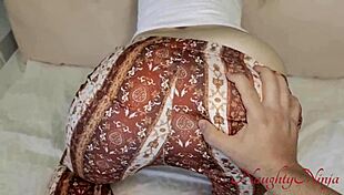 Step-Mom Stuck Under Bed Begs for Curvy Redhead Creampie Help