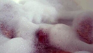 i finger my dripping pussy deep in steamy bubble bath suds everywhere