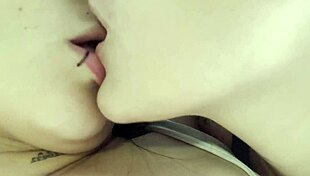 i love playing with her huge clit and pussy in lesbian cowgirl rides