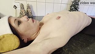 i smoke showing off my skinny petite elf milf body