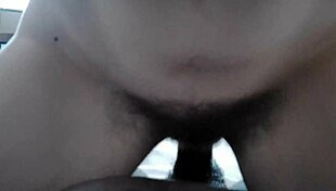 mmm hairy ebony takes first rough bbc creampie ride cowgirl style 😍