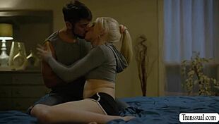 perv stepbro barebacks ts stepsis ass while she licks his balls