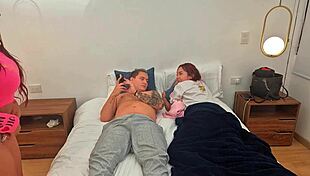 Cuñada's tight pussy beats girlfriend almost caught!