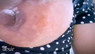 curvy filipina's huge natural tits drip as she squirts in solo play