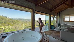 renatinha safada bounces big latina tits wild in cabana fuck frenzy