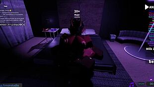 succubus bent over doggystyle assfucked rough by roblox demon creampie