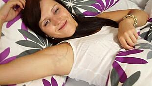 WOW, Innocent Brunette's Naughty Pussy Moans to Orgasm!