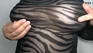 sexy colombian chubby milf madrastra flaunts huge ass pussy lips in wet thong cameltoe