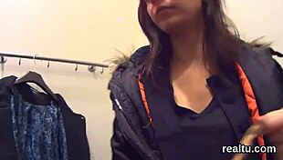 Charming Czech kitten teased in mall, clothes ripped for hardcore POV pounding