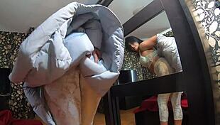 milfycalla worships cumshots on downjackets in yoga pants cameltoe preview