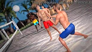 redhead beach beauty poses topless with thug piercing tease