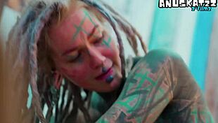 alternative punk girl in high heels takes bwc anal wrecking with gapes facial and sloppy assplay