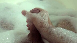 i finger my dripping pussy deep in steamy bubble bath suds everywhere