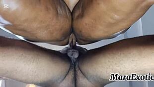 mara exotic's creamy ebony pussy backshots intrigue pov