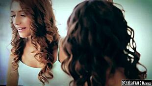 Virgin Stepsis Deepthroats and Gets Roughly Fucked by Older Rockstar in Threesome