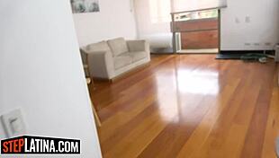 big tits latina stepdaughter and bff gang up on stepdad in threesome