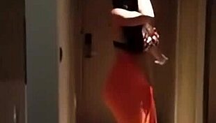 Hiffa the Arab shemale strokes her thick cock eagerly