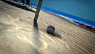 redhead beach beauty poses topless with thug piercing tease