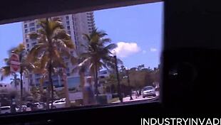 Roxy luvs suckin big black cock deep in limo back! Cumshot facial on natural tits n wet pussy!!