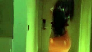 Hiffa the Arab shemale strokes her thick cock eagerly