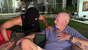 old cuck watches muscular thief fuck young wife angel