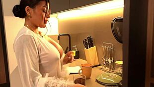 surprised latina busty brunette ends up fucked hard by burglar