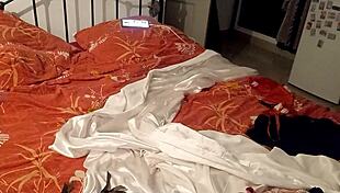 French Slut's Red Bodysuit Ignites Wild Pussy Lick and Doggy