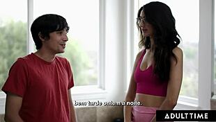 eliza ibarra slips wrong glasses on during shower pussy licking fun