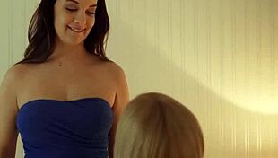 Sweet Hungarian Brunette Lesbians Kiss Lick Moan In Passionate Pussy Eating Glamour Scene